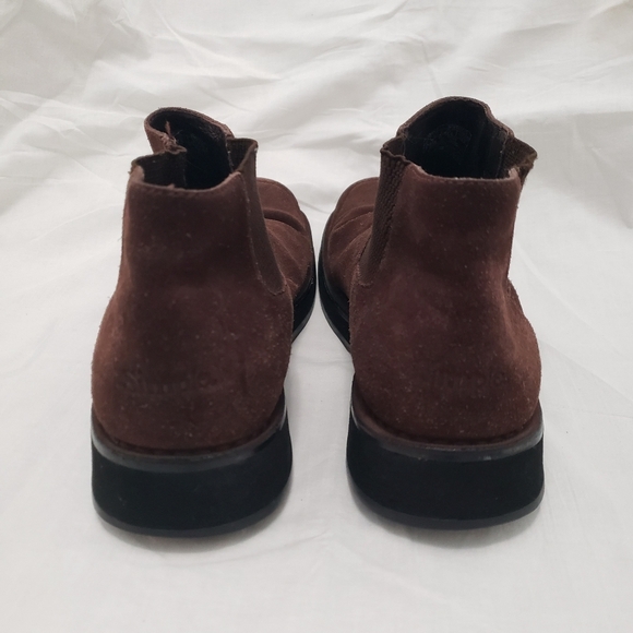 SIMPLE 9500 Vintage 90's WOMENS KIWI MID Ankle Brown Flats Suede BOOT SHOE  9.5 - Picture 5 of 7